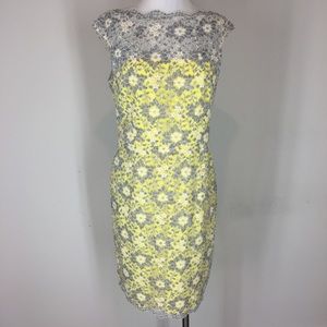 Maggie London lace overlay dress